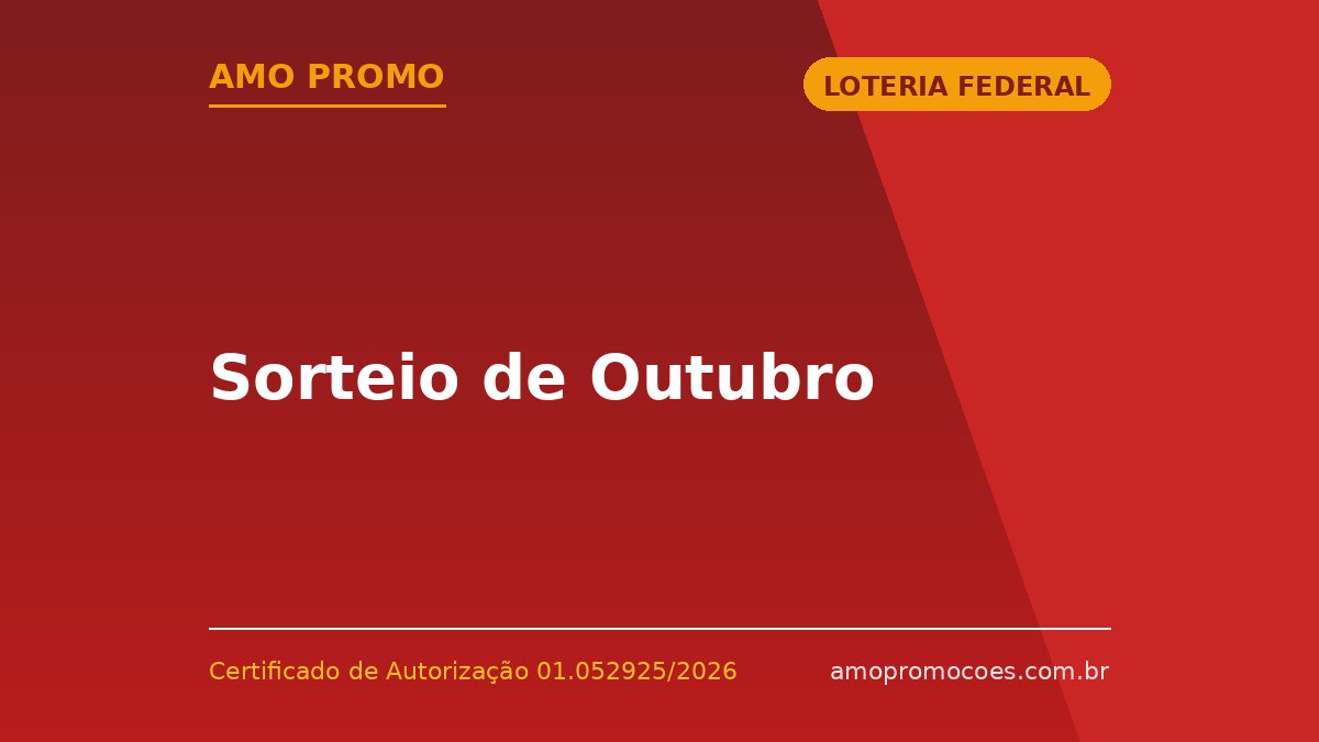 Sorteio de Outubro