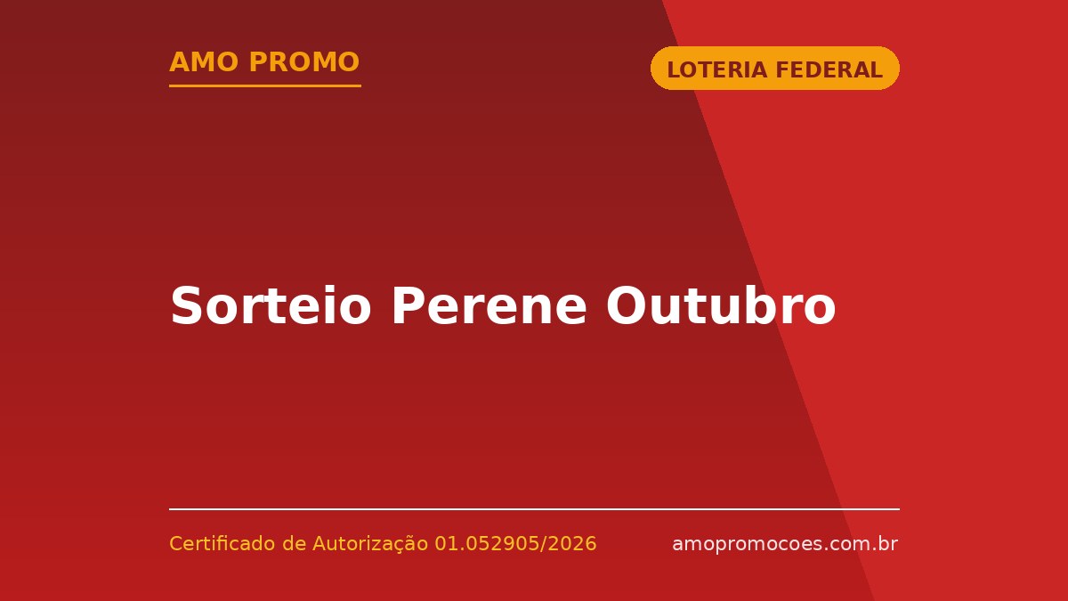 Sorteio Perene Outubro
